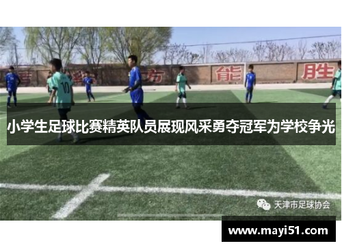 小学生足球比赛精英队员展现风采勇夺冠军为学校争光